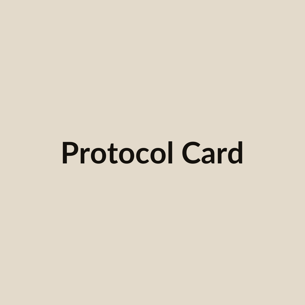 Printed 5-Steep Protocol brewing card (placeholder)