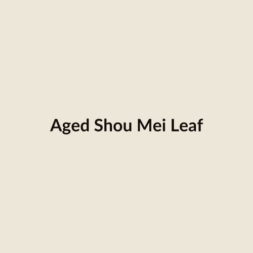 Aged Shou Mei white tea leaf (placeholder)