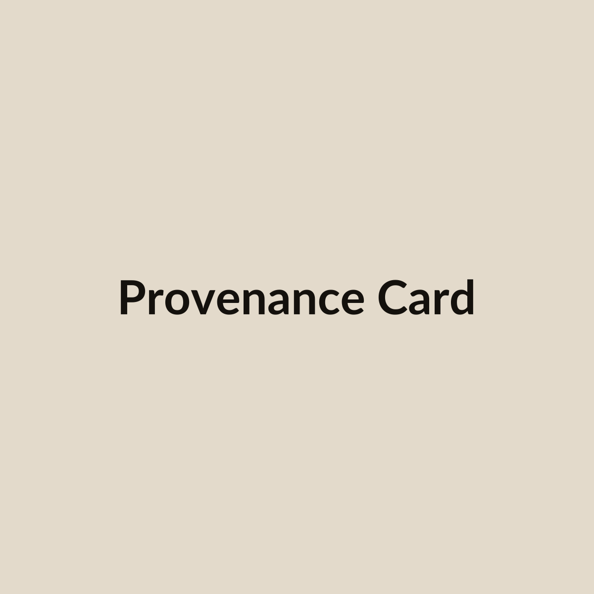 Da Hong Pao provenance card with COA QR (placeholder)