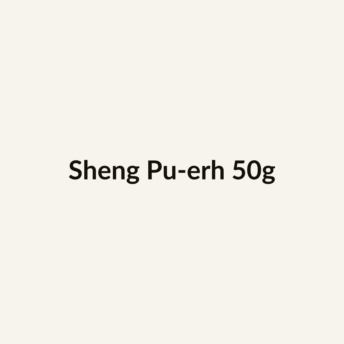 Sheng Pu-erh 50g single tin (placeholder)